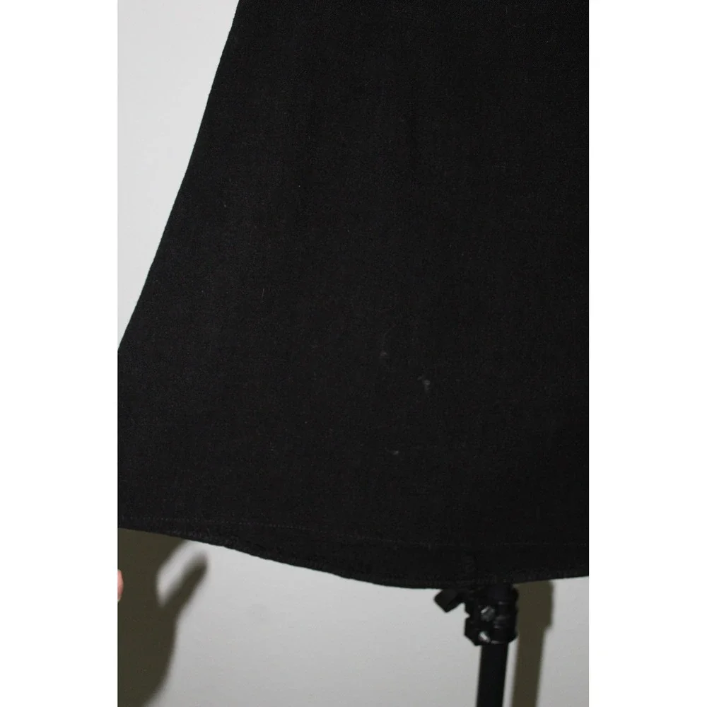 Princess Polly Black Linen Blend Mini Skirt High Waisted Size US 2 US2/AU6/EU34